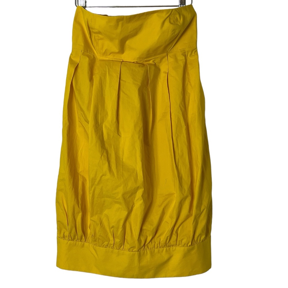 Zara | Yellow cotton tube dress mini sundress size medium